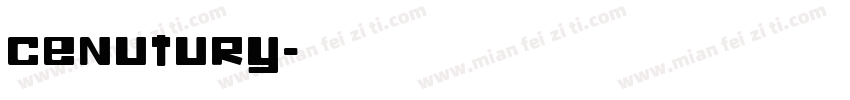 cenutury字体转换