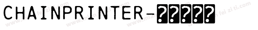 Chainprinter字体转换