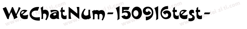 WeChatNum-150916test字体转换