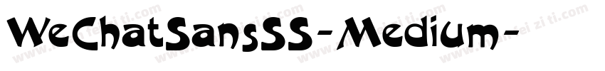WeChatSansSS-Medium字体转换