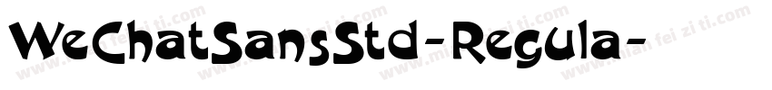 WeChatSansStd-Regula字体转换