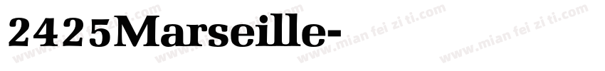2425Marseille字体转换