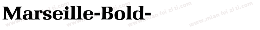 Marseille-Bold字体转换