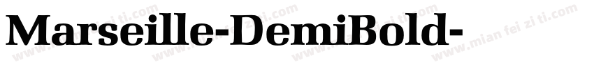 Marseille-DemiBold字体转换
