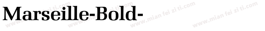 Marseille-Bold字体转换