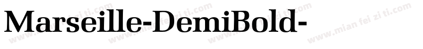 Marseille-DemiBold字体转换
