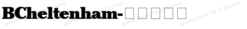 BCheltenham字体转换