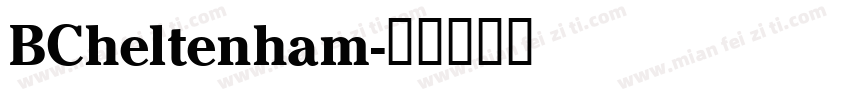 BCheltenham字体转换