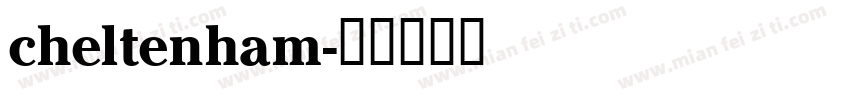 cheltenham字体转换
