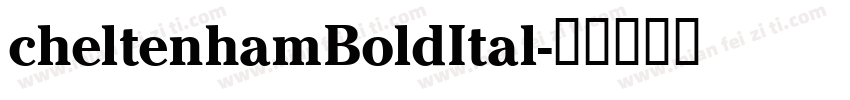 cheltenhamBoldItal字体转换