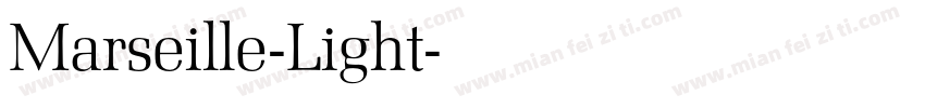 Marseille-Light字体转换