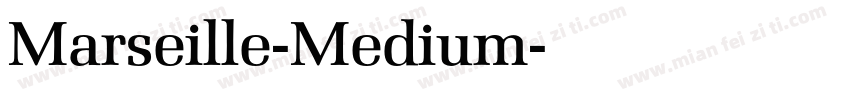 Marseille-Medium字体转换