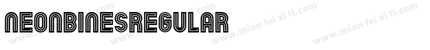 NeonBinesRegular字体转换