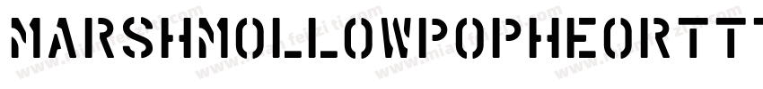 MarshMollowPopHeortTTEL字体转换