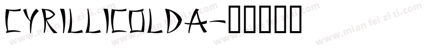 cyrillicolda字体转换