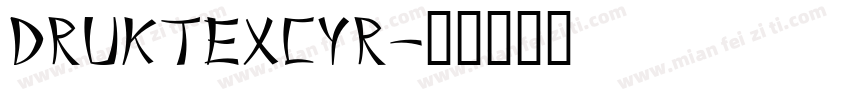 druktexcyr字体转换