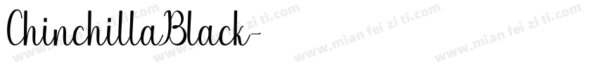 ChinchillaBlack字体转换
