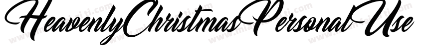 HeavenlyChristmasPersonalUse字体转换