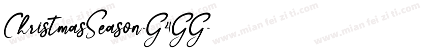 ChristmasSeason-G4GG字体转换