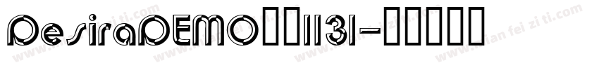 DesiraDEMO奇美1131字体转换