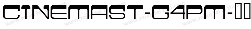 CinemaSt-G4Pm字体转换
