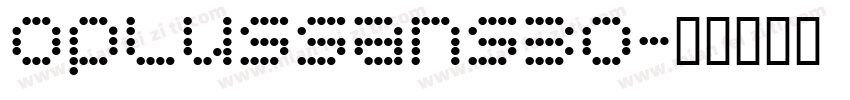 oplussans30字体转换