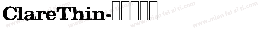 ClareThin字体转换