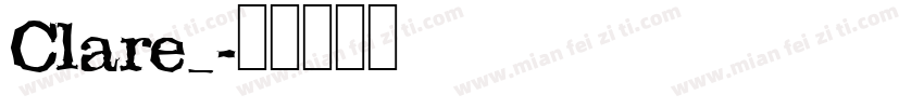 Clare_字体转换