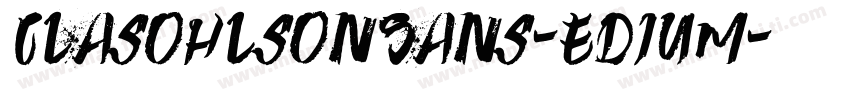 ClasOhlsonSans-edium字体转换