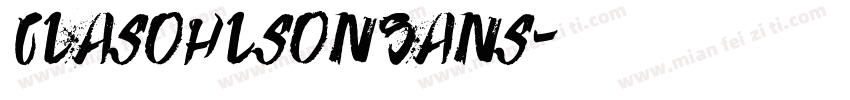 ClasOhlsonSans字体转换