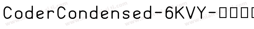 CoderCondensed-6KVY字体转换