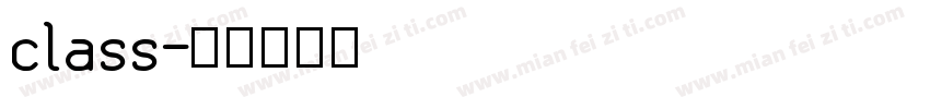 class字体转换