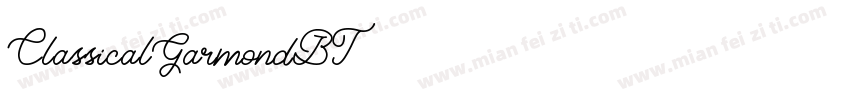 ClassicalGarmondBT字体转换
