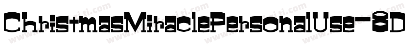 ChristmasMiraclePersonalUse-8DZ0字体转换