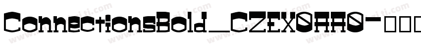 ConnectionsBold_CZEX0AA0字体转换