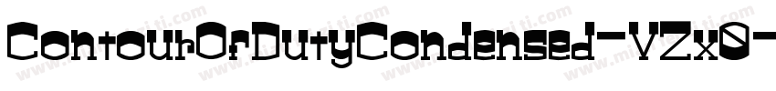 ContourOfDutyCondensed-VZx0字体转换