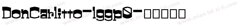 DonCarlitto-lggp0字体转换