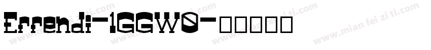 Effendi-1GGW0字体转换