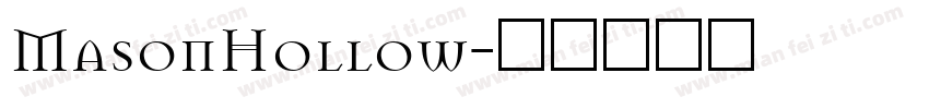 MasonHollow字体转换