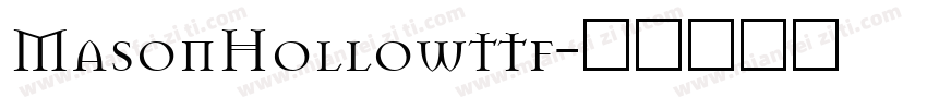 MasonHollowttf字体转换