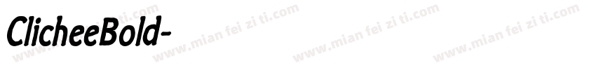 ClicheeBold字体转换
