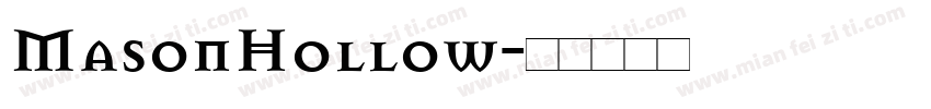 MasonHollow字体转换