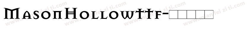 MasonHollowttf字体转换