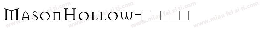 MasonHollow字体转换