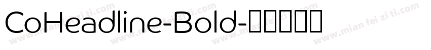 CoHeadline-Bold字体转换
