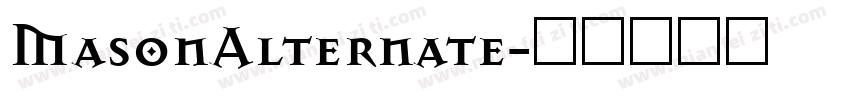 MasonAlternate字体转换