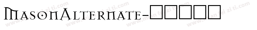 MasonAlternate字体转换