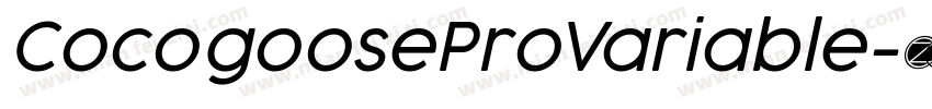 CocogooseProVariable字体转换