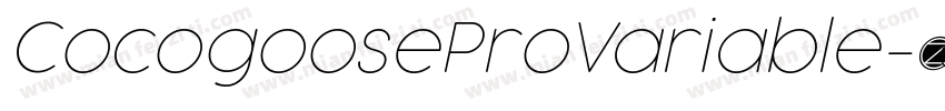 CocogooseProVariable字体转换