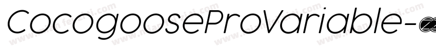 CocogooseProVariable字体转换